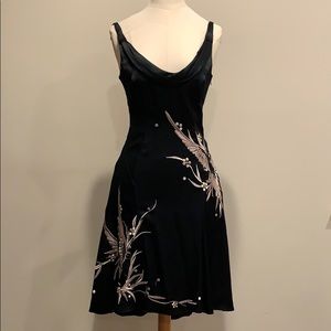 Karen Millen black satin dress